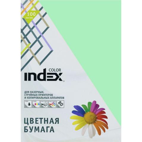 Бумага цветная INDEX COLOR pastel  A4   80/100, светло-зеленая (65)