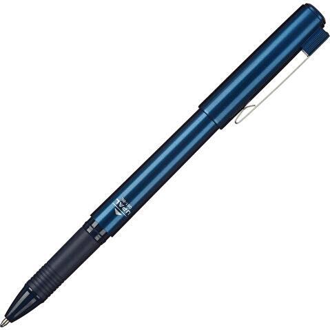 Ручка гелевая Deli Upal, резиновый упор, 0.7/1.0, корпус синий, синяя (EG61-BL)
