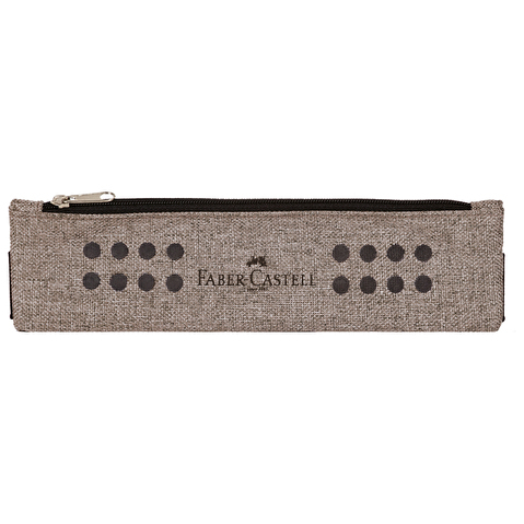 Пенал-косметичка Faber-Castell Grip, 210х58мм, серый