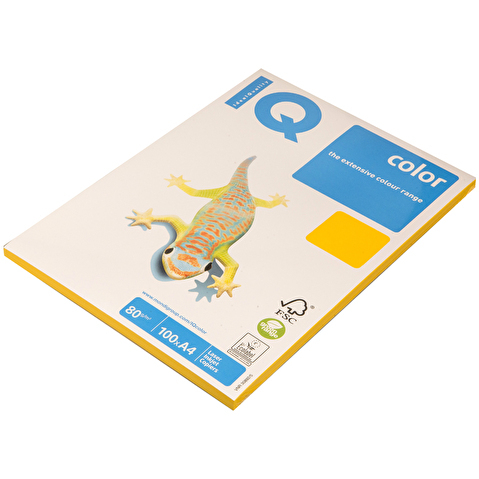Бумага цветная IQ/MAESTRO COLOR  A4   80/100 интенсив, солнечно-желтая (SY40)
