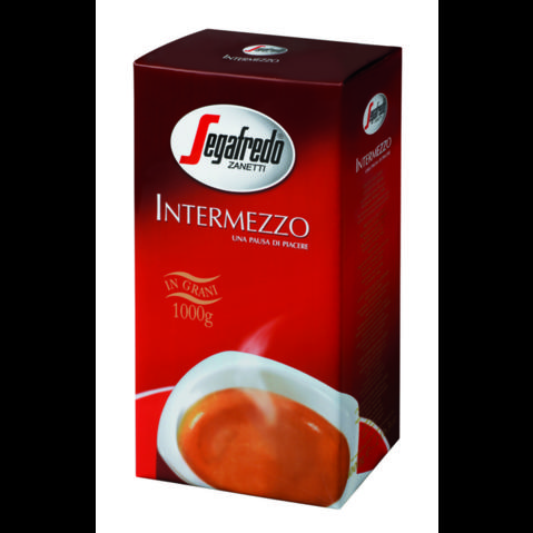 Кофе в зернах Segafredo INTERMEZZO, 1000г, вакуумная упаковка