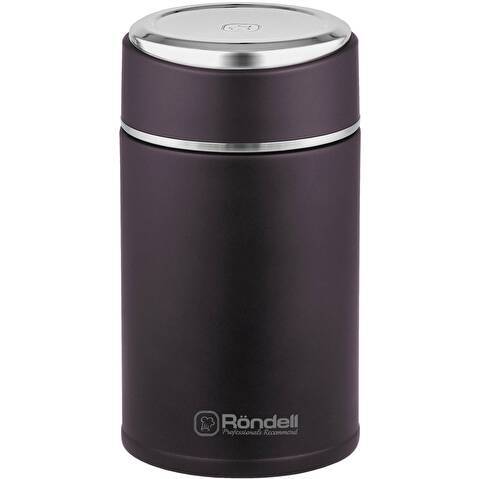 Термос для еды Rondell Tierno RDS-1661 0.7л. бордовый с чехлом картонная коробка