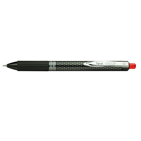 Ручка гелевая автоматическая PENTEL K495-B Oh!Gel, резиновый упор, 0.5мм, красная