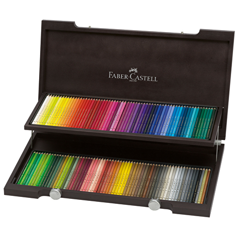 Набор цветных карандашей художественных Faber-Castell Polychromos, 120цв, в деревянной коробке