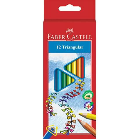 Набор цветных карандашей Faber-Castell, 12цв, корпус трехгранный, в картонной коробке