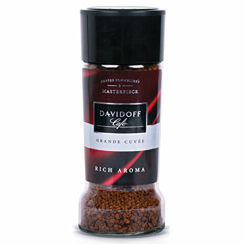 Кофе растворимый DAVIDOFF Rich Aroma, сублимированный, стеклянная банка, 100г