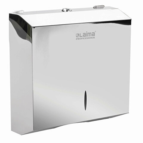 Диспенсер для листовых полотенец LAIMA PROFESSIONAL INOX Система H2, Interfold, нержавеющая сталь, зеркальный Диспенсер для листовых полотенец LAIMA PROFESSIONAL INOX Система H2, Interfold, нержавеющая сталь, зеркальный