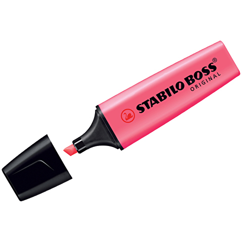 Маркер текстовыделитель STABILO BOSS, 2-5мм, розовый
