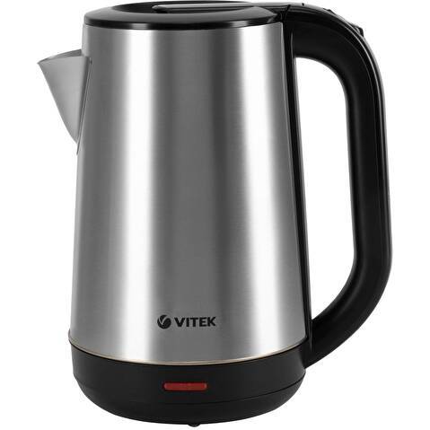 Чайник электрический Vitek VT-1139 1.8л. 2200Вт сталь/черный корпус: нерж.сталь