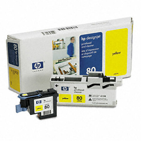 Печатающая головка HP-C4823A №80 для HP DsgJ 1050c/cm/cplus/cmplus, Yellow
