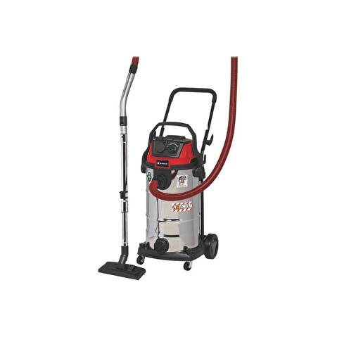Пылесос строительный Einhell TE-VC 2340 SACL, 1500Вт, 225мбар, 40л, очистка фильтра, розетка (2342470)