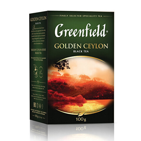 Чай черный GREENFIELD Golden Ceylon, 100г, листовой