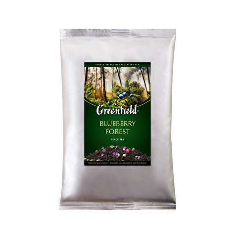 Чай черный GREENFIELD Blueberry Forest, cо вкусом и ароматом черники и сливок, листовой, 250г