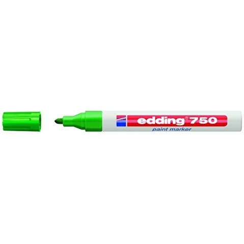 Маркер декоративный лаковый EDDING 750, круглый наконечник, 2-4 мм, зеленый