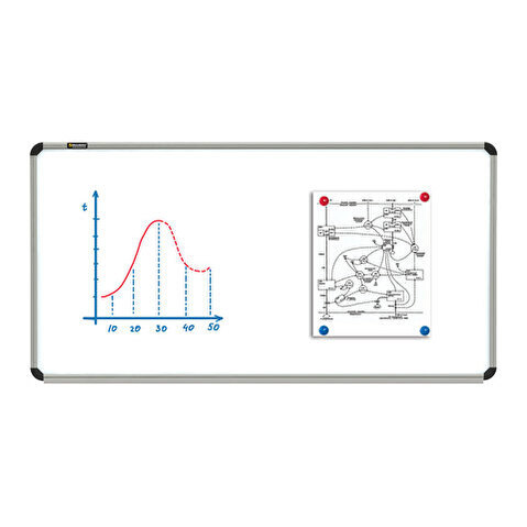 Доска магнитно-маркерная BRAUBERG  120х240см, лаковая поверхность, алюминиевая рамка (231702)