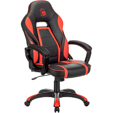 Кресло игровое A4Tech Bloody GC-350, эко.кожа черная, красная, до 120кг