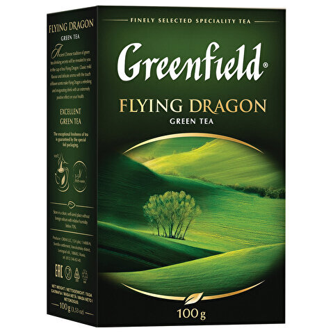 Чай зеленый GREENFIELD Flying Dragon 100г, листовой