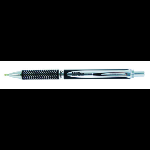 Ручка гелевая PENTEL BL407A-A Energel Sterling, 0.7мм, корпус метал. черный, черная