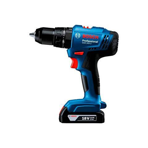 Дрель-шуруповерт аккумуляторная ударная BOSCH GSB 183-LI (06019K9180)