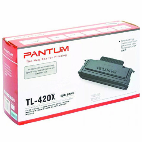 Картридж Pantum TL-420X для Pantum P3010/M6700/M6800/P3300/M7100/M7200/P3300/M7100/M7300, 6000стр, Black