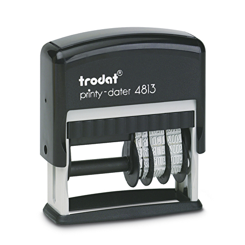 Датер TRODAT 4813 со свободным полем, 26х9 мм, дата справа, 3.8мм