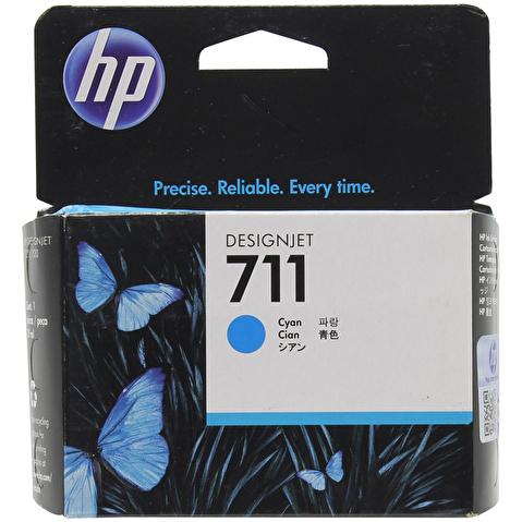 Картридж HP-CZ130A (711) для HP DesignJet T120, T520, 29мл, Cyan