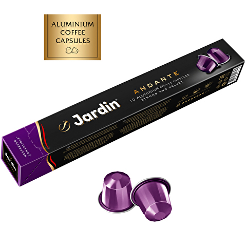 Кофе в капсулах JARDIN Andante, для кофемашин Nespresso, 10шт/уп