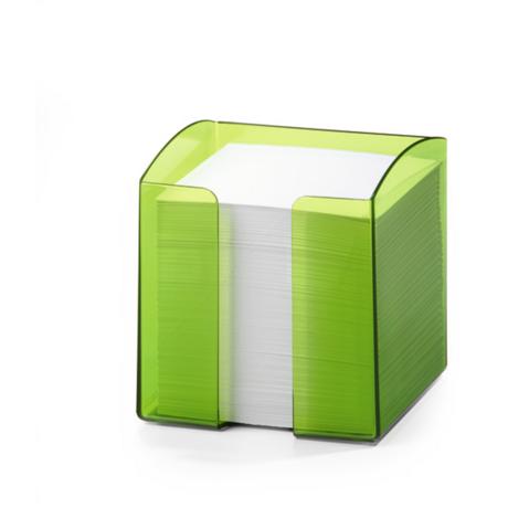 Подставка под бумажный блок  DURABLE TREND 9х9х8см, прозрачно-светло-зеленая (1701682-017)