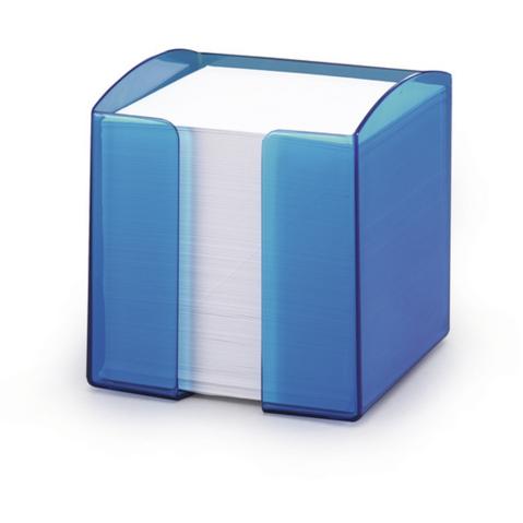 Подставка под бумажный блок  DURABLE TREND 9х9х8см, прозрачно-голубая (1701682-540)