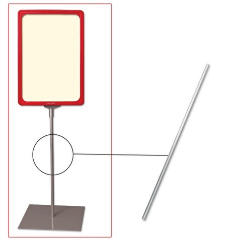 Трубка для сборки напольной стойки под рамку-POS, длина 800 мм, диаметр 10 мм