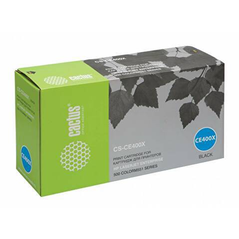 Картридж CE400X для HP CLJ Enterprise 500, 11000стр, Black, CACTUS Картридж CE400X для HP CLJ Enterprise 500, 11000стр, Black, CACTUS