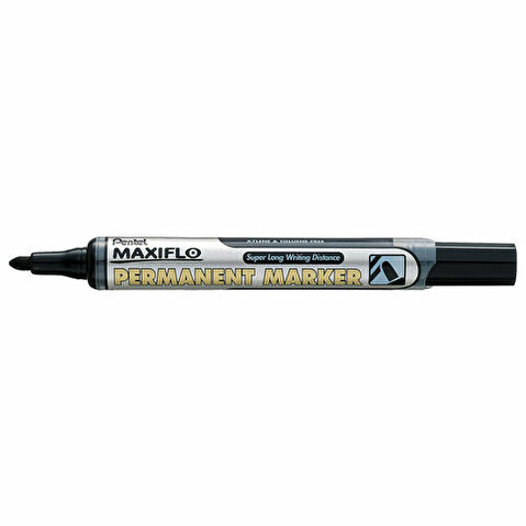 Маркер перманентный PENTEL NLF50-A Maxiflo, круглый наконечник, 4.5мм, черный