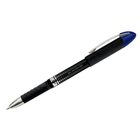 Ручка гелевая BERLINGO XP, резиновый упор, 0.3/0.5мм, метал. клип, синяя