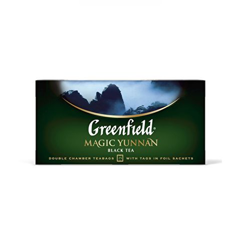 Чай черный GREENFIELD Magic Yunnan, 25х2г, алюминиевый конверт Чай черный GREENFIELD Magic Yunnan, 25х2г, алюминиевый конверт