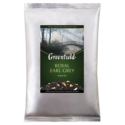 Чай черный GREENFIELD Royal Earl Grey, с цедрой цитрусовых и ароматом бергамота, листовой, 250г