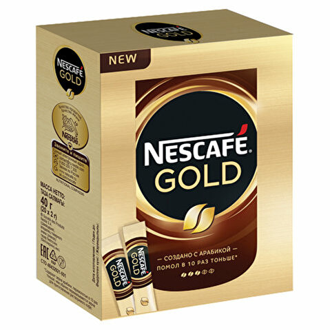 Кофе растворимый NESCAFE Gold, сублимированный, 30х2г