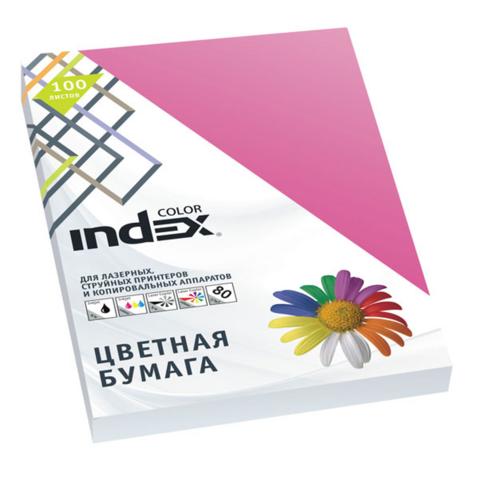 Бумага цветная INDEX COLOR intensive  A4   80/100, ярко-розовая (22)