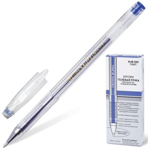 Ручка гелевая CROWN, синяя