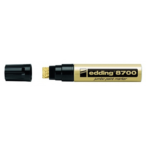 Маркер декоративный лаковый EDDING 8700, скошенный наконечник, 5-18 мм, золотой