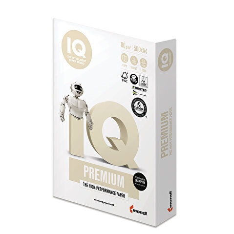 Бумага для оргтехники IQ PREMIUM  A4  80/500/CIE 169/ISO 113%