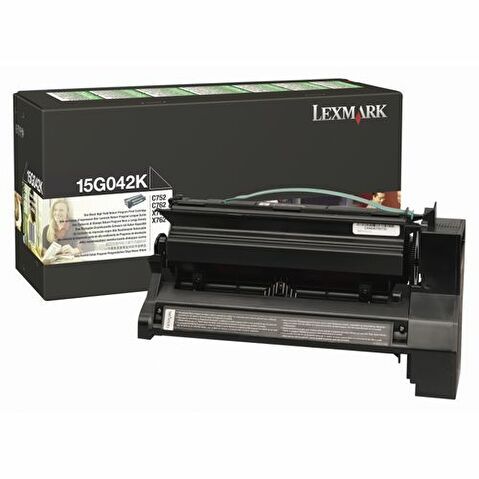 Картридж LEXMARK 15G042K для C752/C762, 15000стр, Black