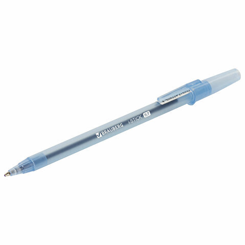 Ручка шариковая BRAUBERG i-STICK, 0.35/0.7мм, тонированный корпус, синяя