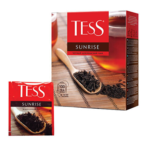 Чай черный TESS Sunrise, 100х1.8г, алюминиевый конверт