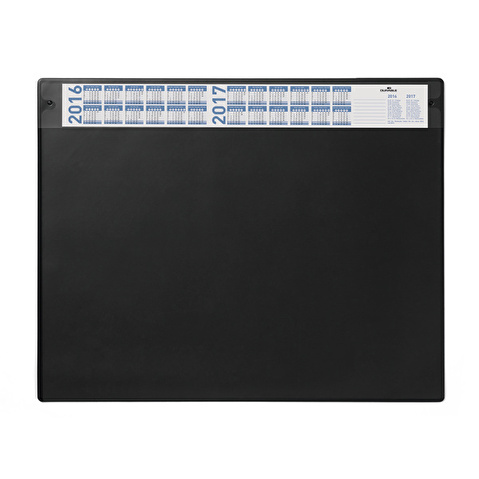 Коврик для письма DURABLE 7205-01, 52х65см c прозрачным сменным листом, черный