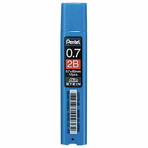 Грифели для механических карандашей PENTEL C277S-2B Ain Stein, 0.7мм, 12 шт/уп