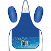 Фартук с нарукавниками Lamark, 45x54 см, 3 кармана, с рисунком на карманах, SkateBoard, синий