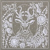 Набор для вышивания "PANNA" J-1944 "Белое кружево. Олень" 16 х 16.5 см