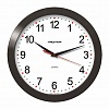 Офисные часы настенные TROYKA 11100112, круглые, плавный ход, пластик