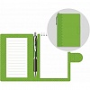 Блокнот с ручкой Lamark, 105х150мм, 50л, гребень, Зеленый