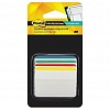 Закладки 3M Post-it Professional 686-A1, 50.8х38мм, клейкие, пластик, усиленные, со сгибом, для подвесных папок, 4 цветов по 6л